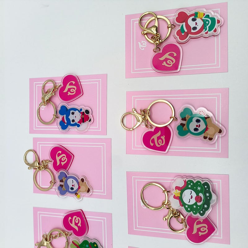 Twice Winter Acrylic Cartoon Character Keychain Pendant - Image 4